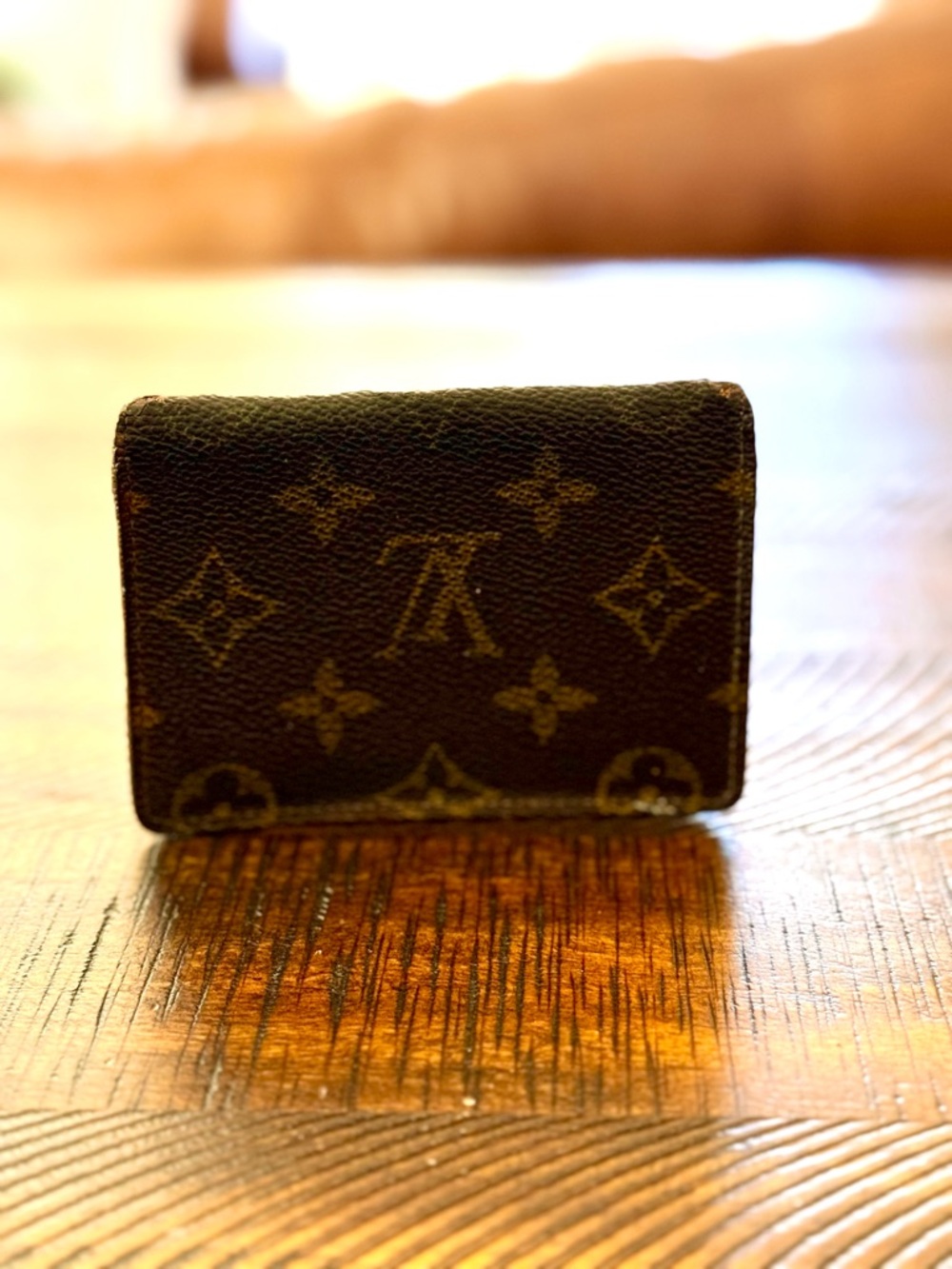 Louis Vuitton Monogram Card Case Pass Case vintage hand painted - Picture 3 of 11